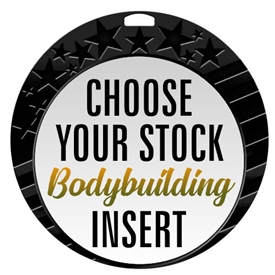 Body Building Full Color Insert Medal