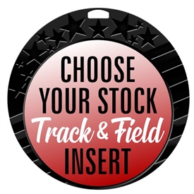 Track and Field Full Color Insert Medal