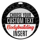 Female Body Building Full Color Custom Text Insert Medal