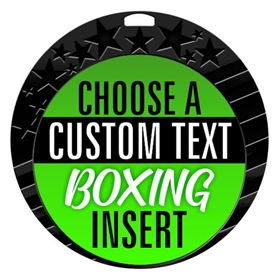 Boxing Full Color Custom Text Insert Medal