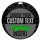 Cycling Full Color Custom Text Insert Medal