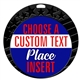 Place Full Color Custom Text Insert Medal