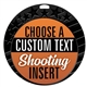 Shooting Full Color Custom Text Insert Medal