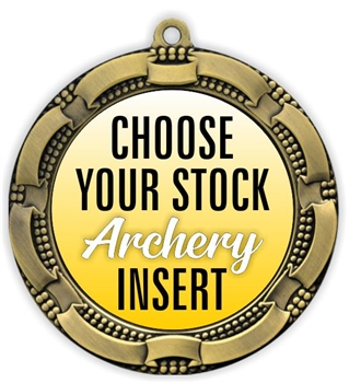 Archery Full Color Insert Medal