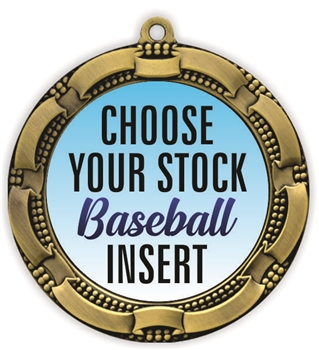 Baseball Full Color Insert Medal