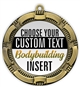 Male Body Building Full Color Custom Text Insert Medal
