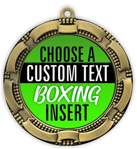 Boxing Full Color Custom Text Insert Medal