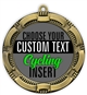 Cycling Full Color Custom Text Insert Medal