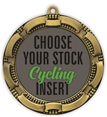 Cycling Full Color Insert Medal