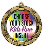 Kids Run Full Color Insert Medal