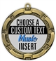 Music Full Color Custom Text Insert Medal