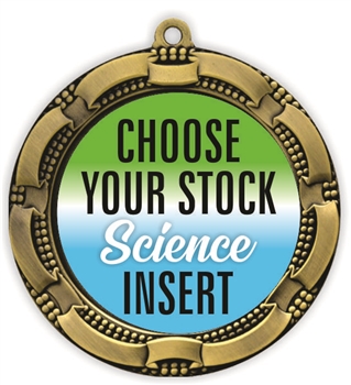 Science Full Color Insert Medal