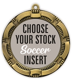 Soccer Full Color Insert Medal