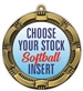 Softball Full Color Insert Medal