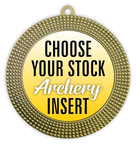 Archery Full Color Insert Medal