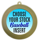 Baseball Full Color Insert Medal