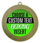 Boxing Full Color Custom Text Insert Medal