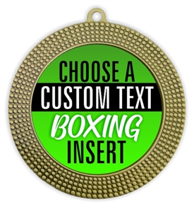 Boxing Full Color Custom Text Insert Medal