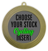 Cycling Full Color Insert Medal