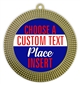 Place Full Color Custom Text Insert Medal