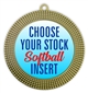 Softball Full Color Insert Medal