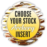 Archery Full Color Insert Medal