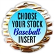 Baseball Full Color Insert Medal