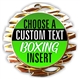 Boxing Full Color Custom Text Insert Medal