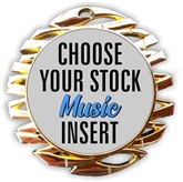 Music Full Color Insert Medal