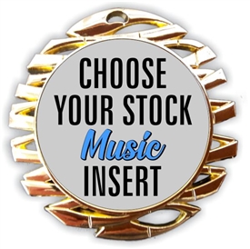 Music Full Color Insert Medal