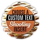 Shooting Full Color Custom Text Insert Medal