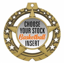 Basketball Full Color Insert Medal