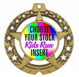 Kids Run Full Color Insert Medal