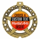 Martial Arts Full Color Custom Text Insert Medal