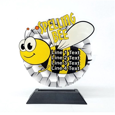 Acrylic Spelling Bee Award | Full Color Shooting Acrylic