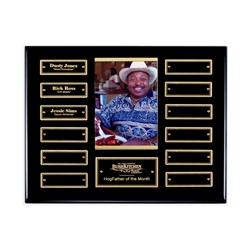 Ebony finish perpetual photo plaque