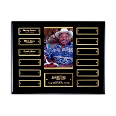 Ebony finish perpetual photo plaque