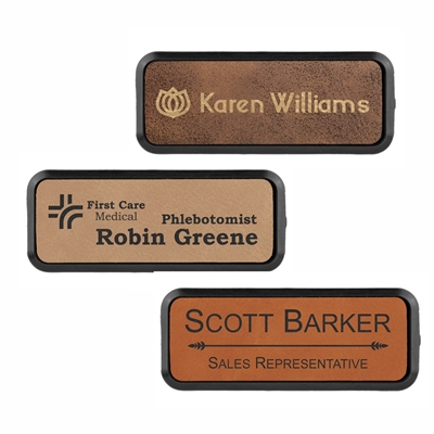 Leatherette Name Badge