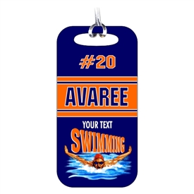 Swimming Team Bag Tag