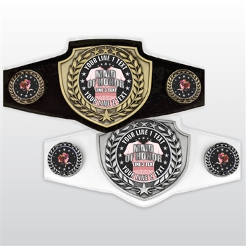 Champion Belt | Award Belt for Maid of Honor