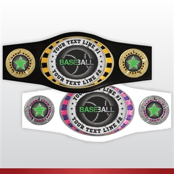 Champion Belt | Award Belt for Baseball