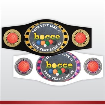 Champion Belt | Award Belt for Bocce