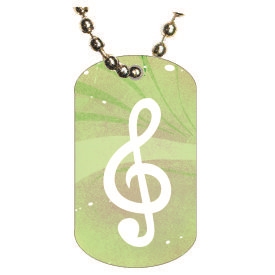 Music Dog tag