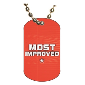 Most Improved Dog tag