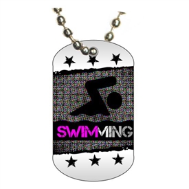 Swimming Dog tag