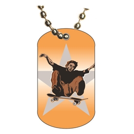 Skateboarding Dog tag