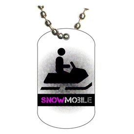 Snowmobile Dog tag