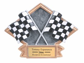 Racing Sculpted Resin Trophy