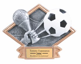 Soccer Sculpted Resin Trophy