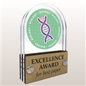 Double Pane Acrylic Biology Trophy Award